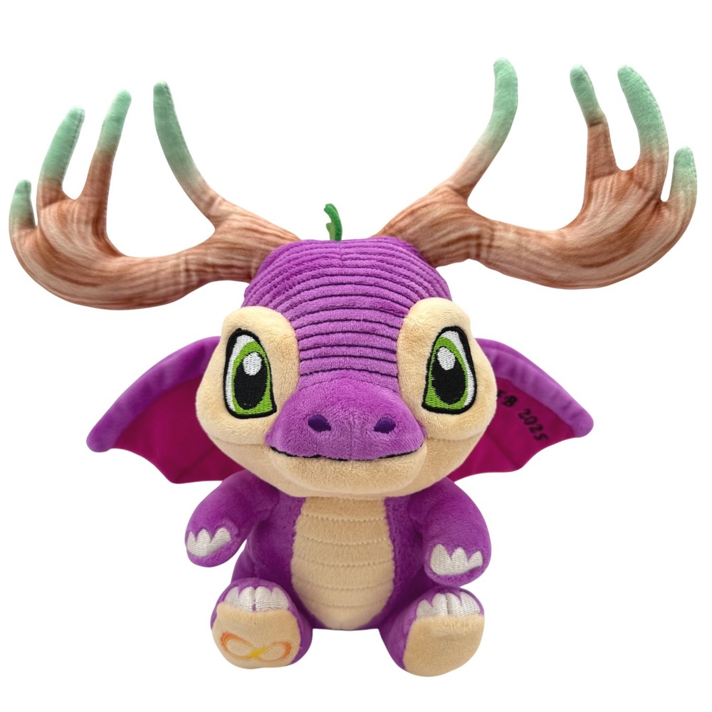 Warhammer Fantasy Battle WHFB 2025 Purple Dragon Antler Plush Mythical Creature